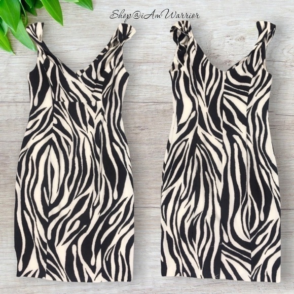 Calvin Klein NWT zebra print sleeveless dress *shop@iamwarrior - Picture 4 of 8